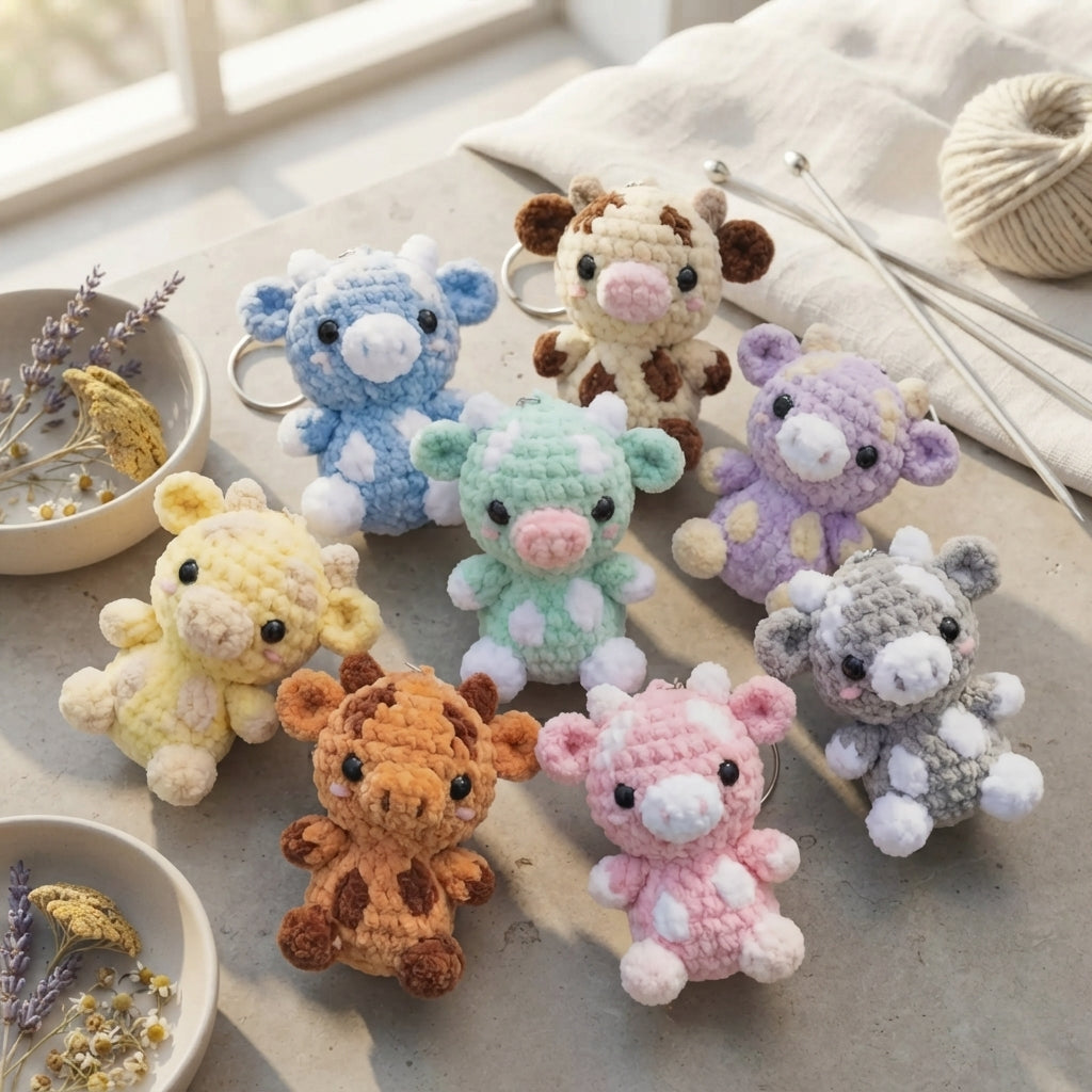 Pretty Keychain Charm | Handmade Crochet Pattern — Design 5