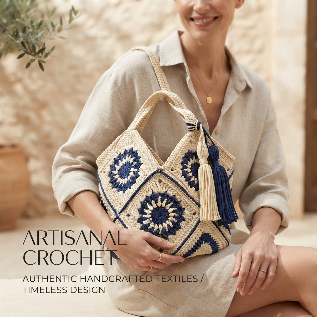 Market Bag Granny Square Tote | Crochet Pattern PDF