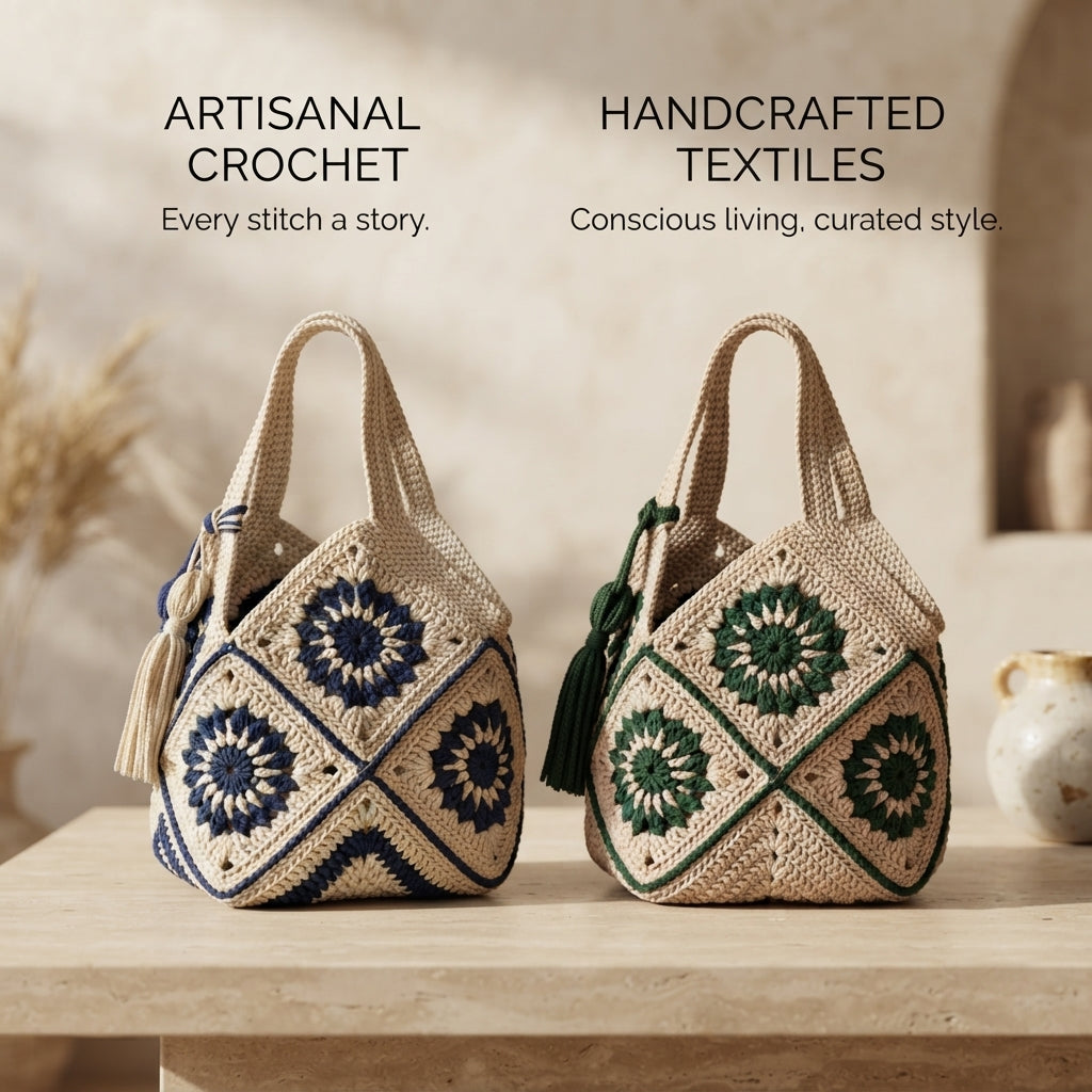 Market Bag Granny Square Tote | Crochet Pattern PDF