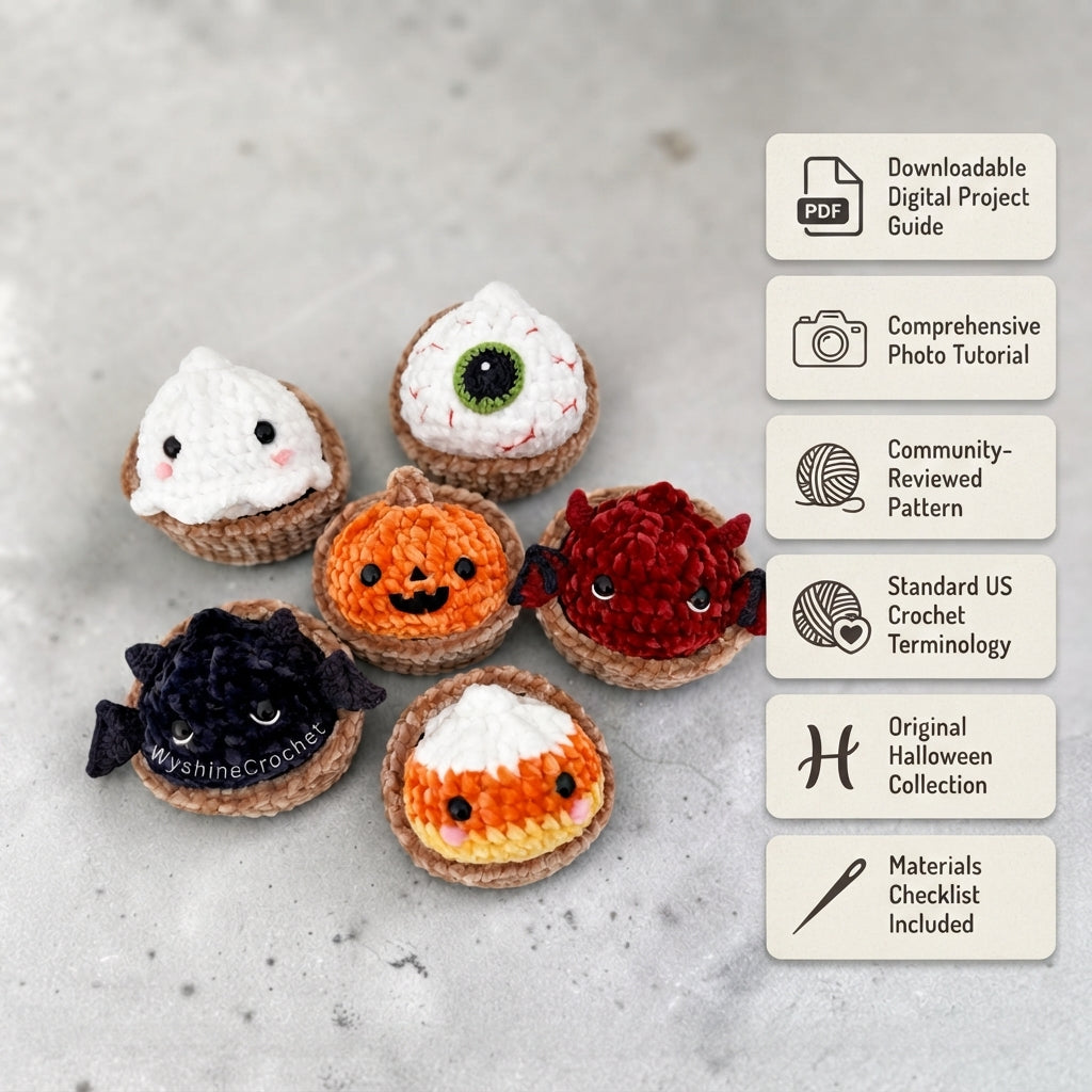 Whimsical Keychain Keychain | PDF Crochet Guide — Design 2