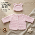Bear Ears Baby Cardigan | Crochet Pattern PDF