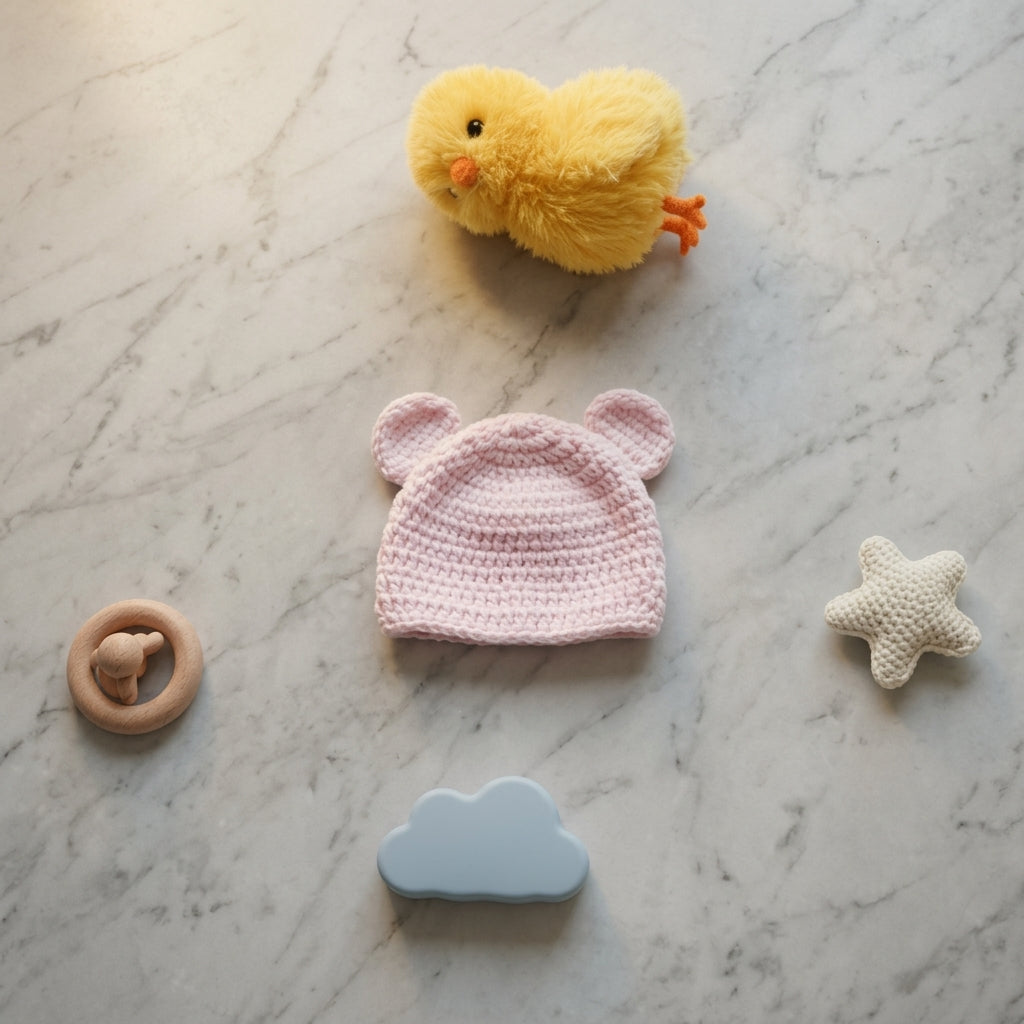 Bear Ears Baby Cardigan | Crochet Pattern PDF