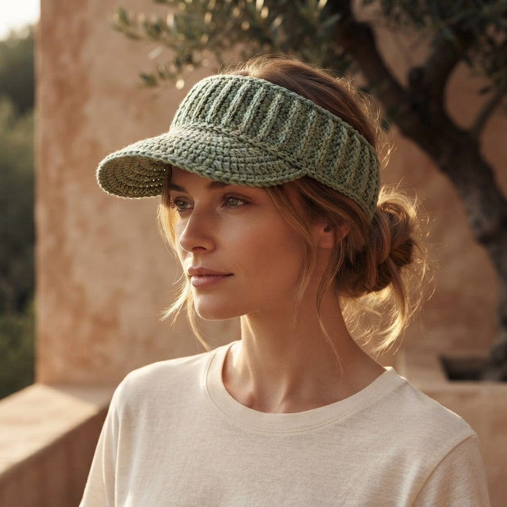 Beautiful Sun Visor | Crochet Sun Hat Pattern — Design 12
