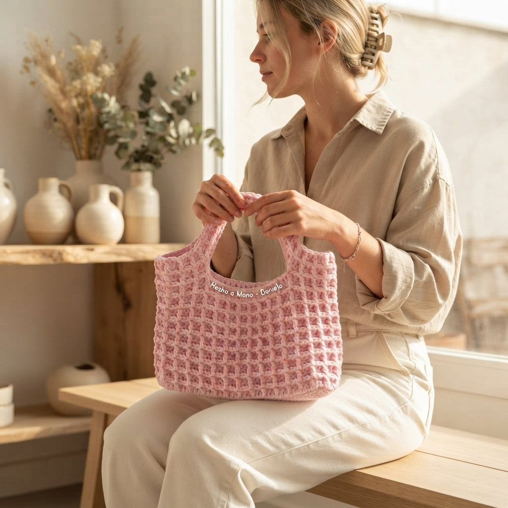 Waffle Handbag Handbag | Crochet Pattern PDF