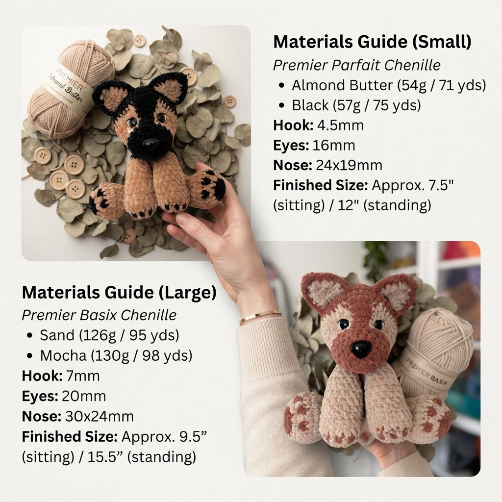 Cuddly Dog Buddy | Crochet Pattern PDF