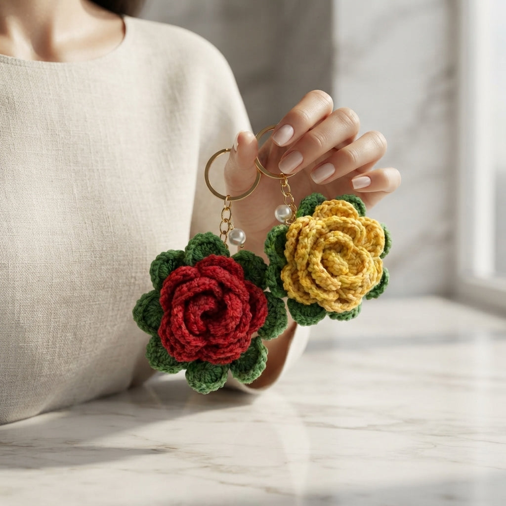 4+ Adorable Keychain Patterns | Crochet PDF Set