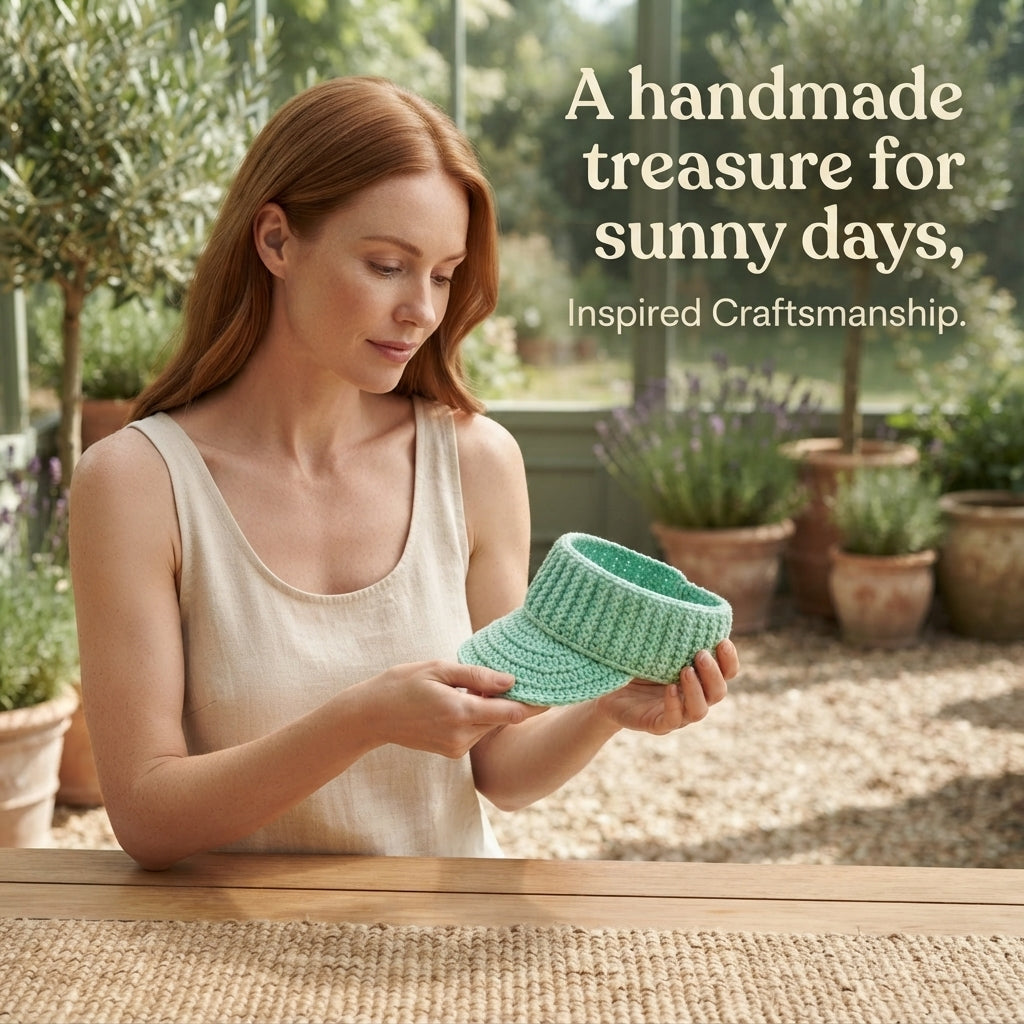 Beautiful Sun Visor | Crochet Sun Hat Pattern — Design 12
