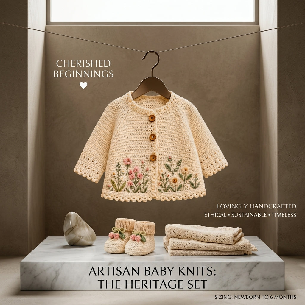 Floral Embroidered Cardigan Baby Cardigan | Crochet Pattern PDF