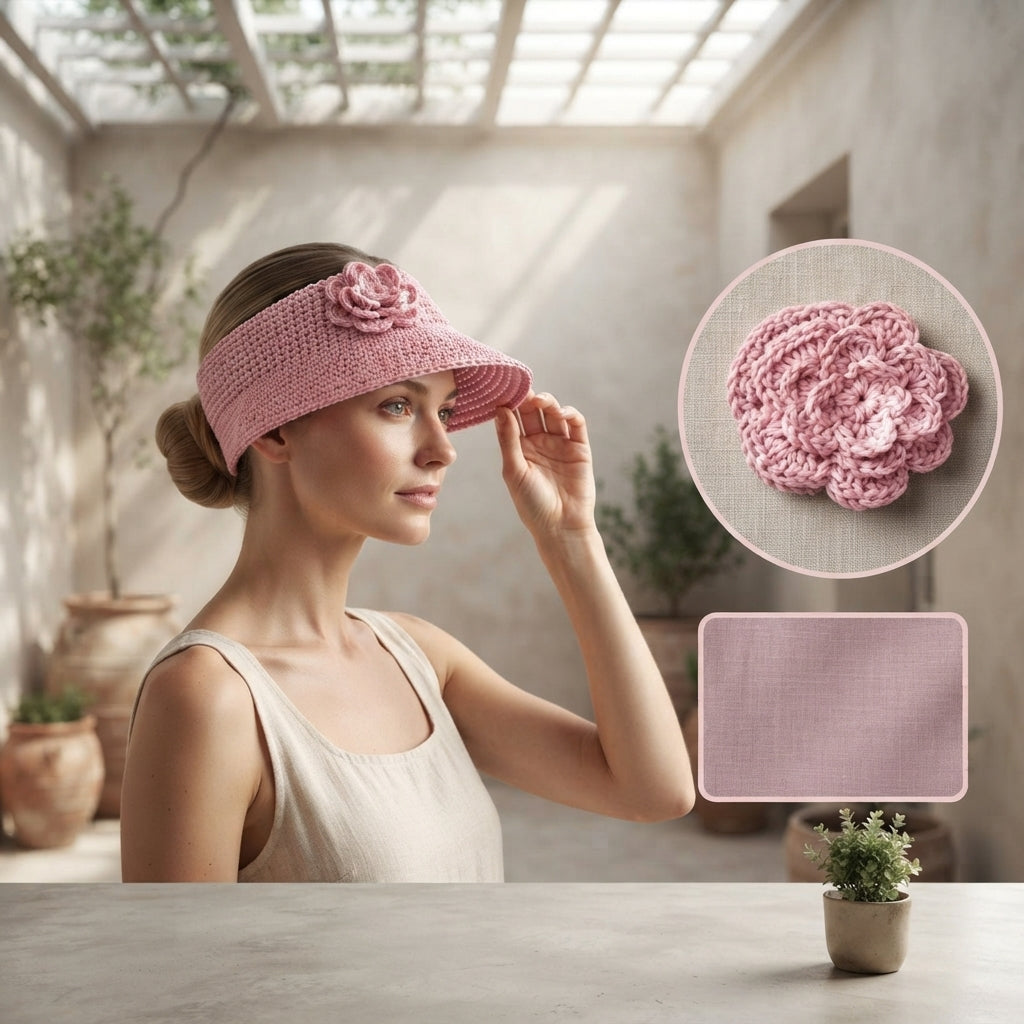 Chic Sun Visor | PDF Crochet Guide — Design 11