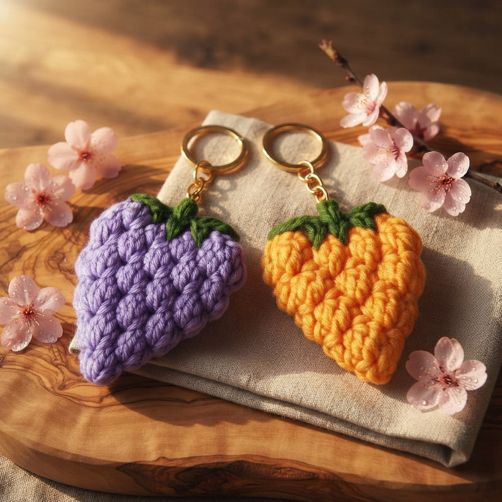 4+ Adorable Keychain Patterns | Crochet PDF Set