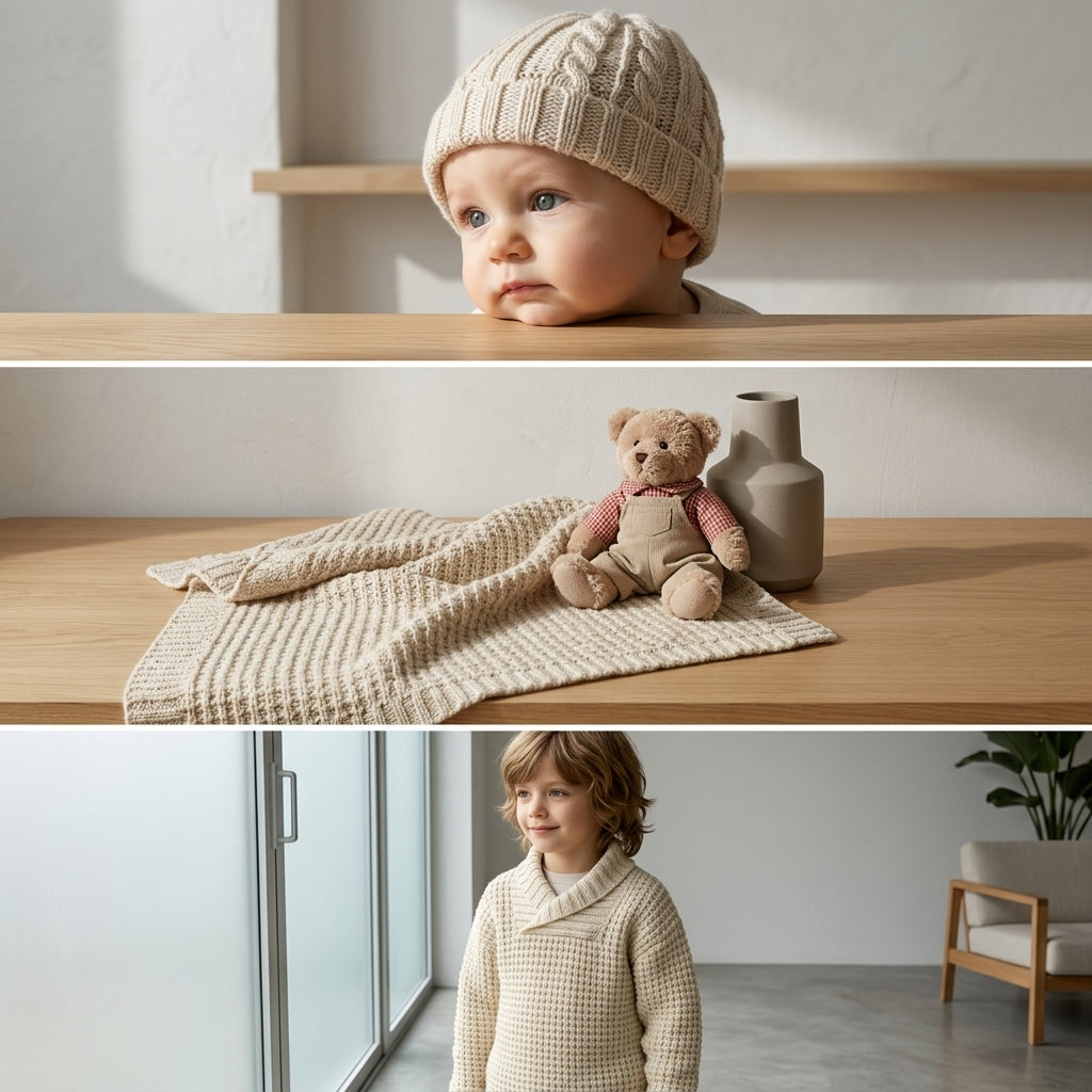 Boys Knit Sweater Baby Sweater | Crochet Pattern PDF
