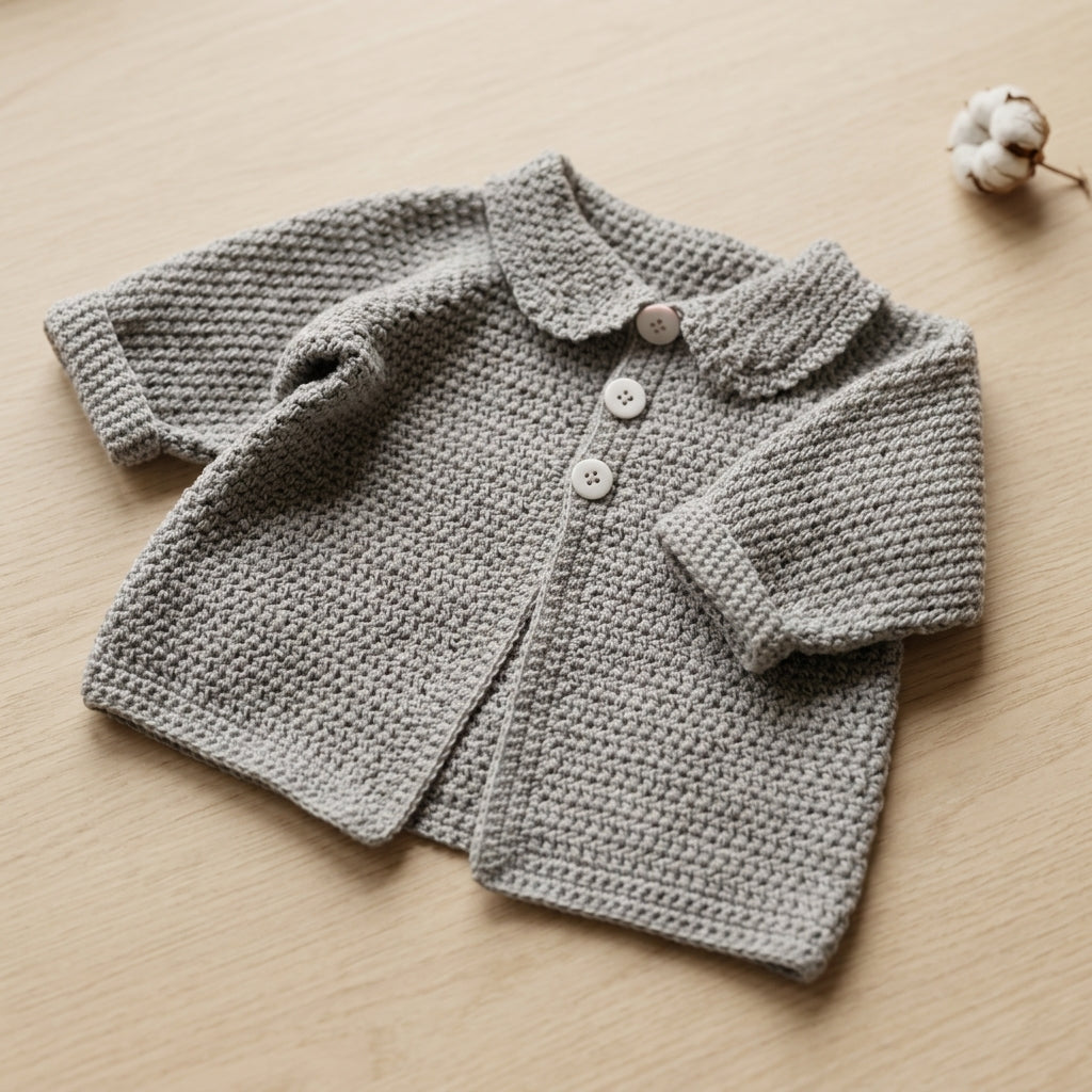Newborn Years Cardigan Baby Cardigan | Crochet Pattern PDF
