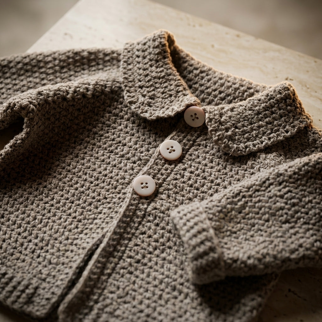 Newborn Years Cardigan Baby Cardigan | Crochet Pattern PDF