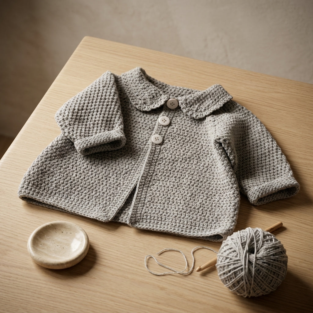 Newborn Years Cardigan Baby Cardigan | Crochet Pattern PDF