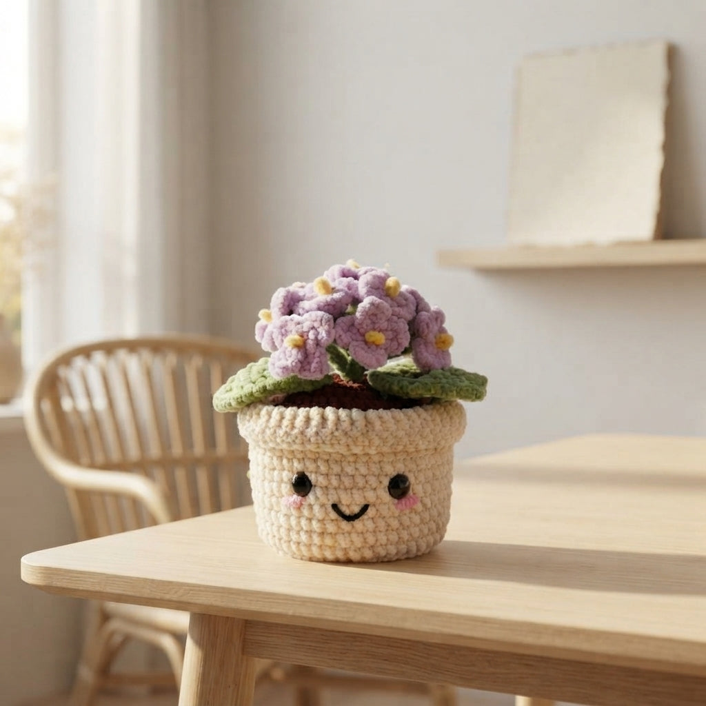 Enchanting Flower Keyring | Amigurumi Guide PDF
