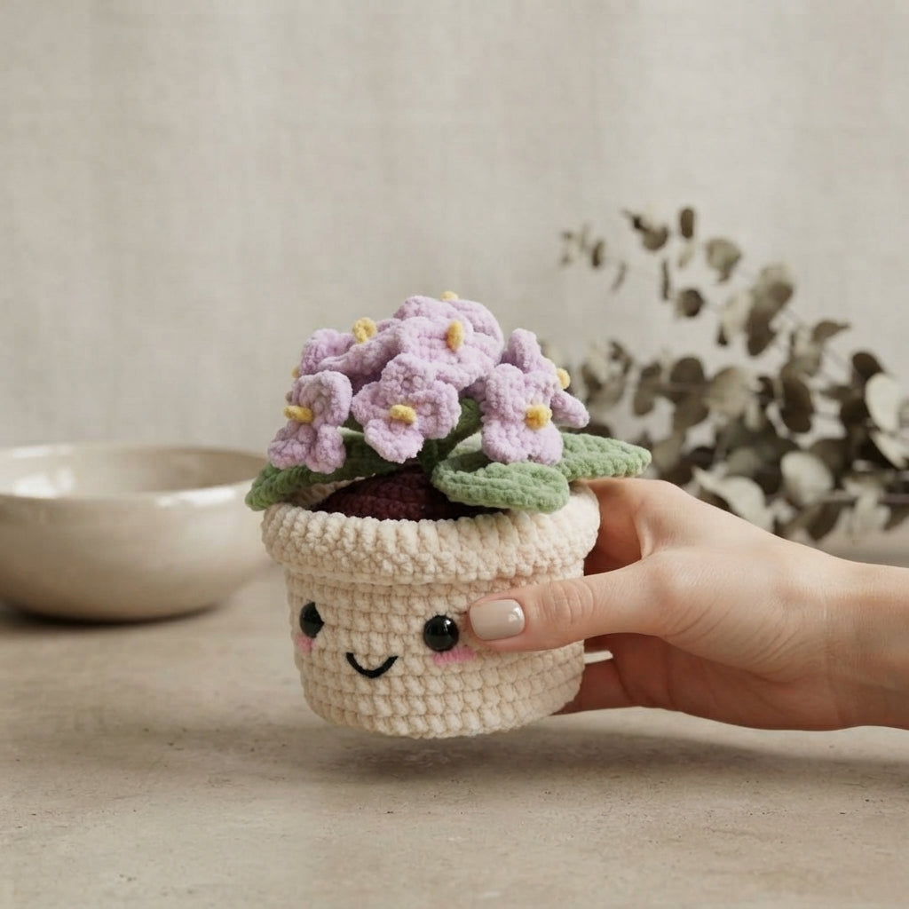 Enchanting Flower Keyring | Amigurumi Guide PDF