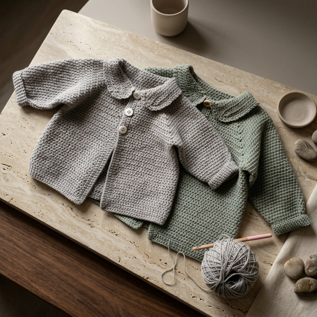 Newborn Years Cardigan Baby Cardigan | Crochet Pattern PDF