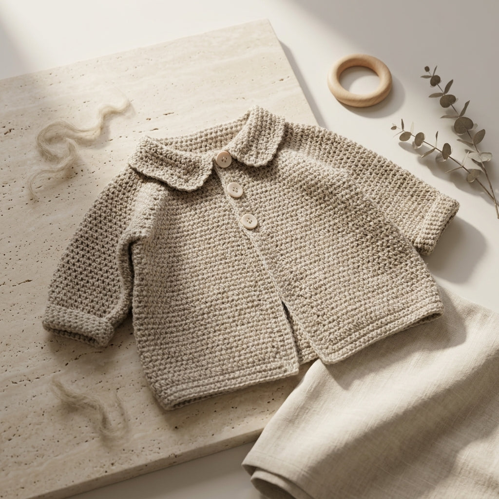 Newborn Years Cardigan Baby Cardigan | Crochet Pattern PDF