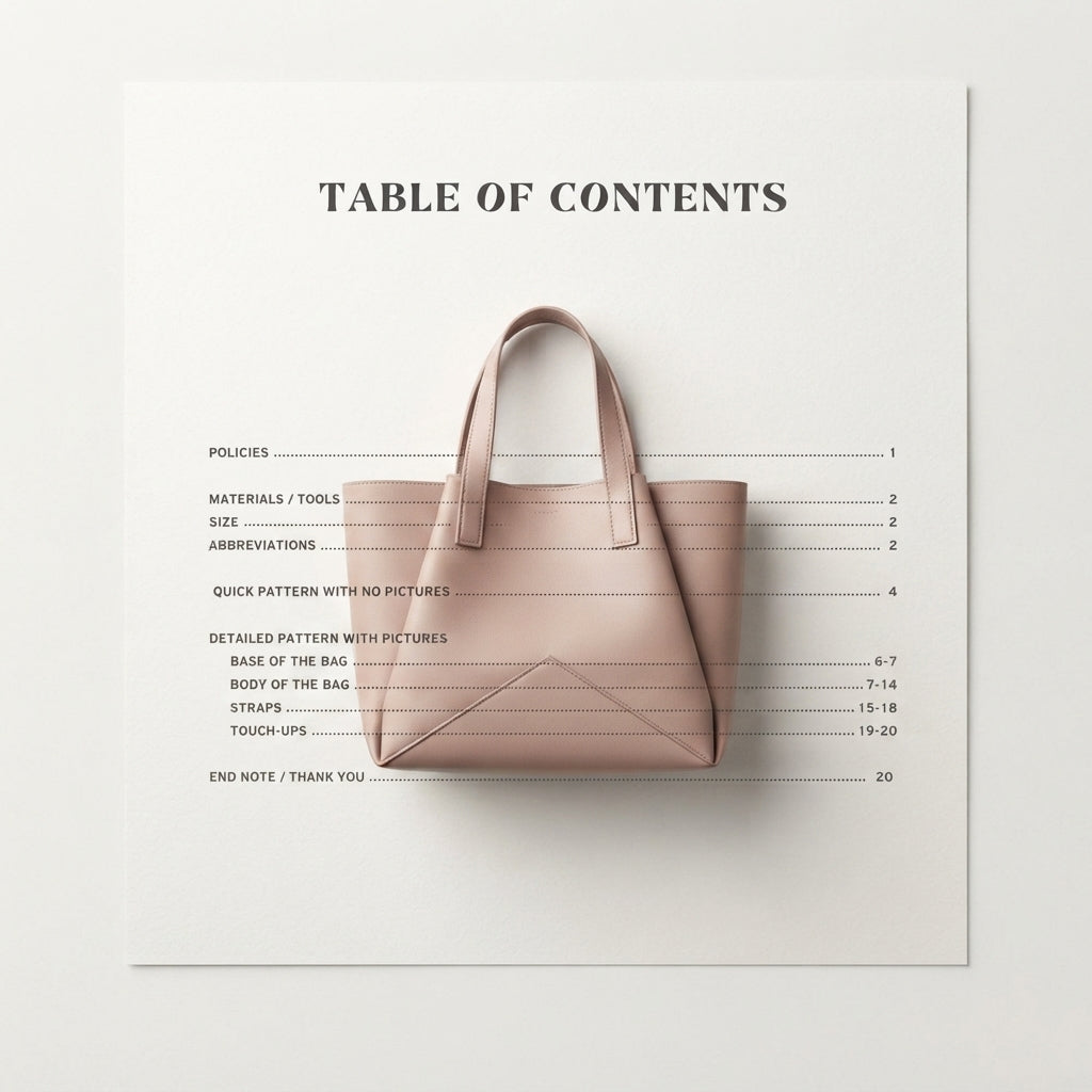 Mesh Bag Everyday Tote | Crochet Pattern PDF