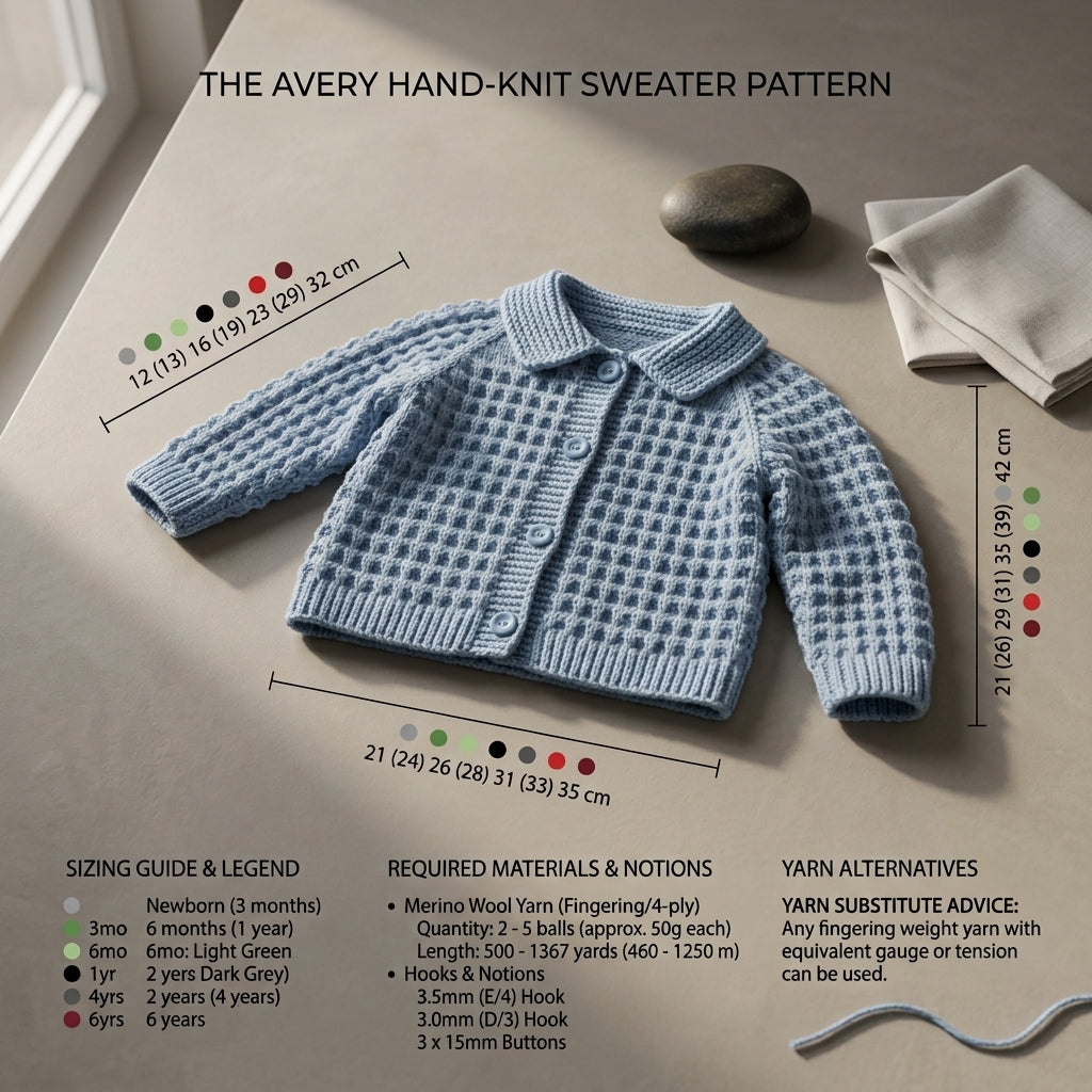 Newborn Years Cardigan Baby Cardigan | Crochet Pattern PDF