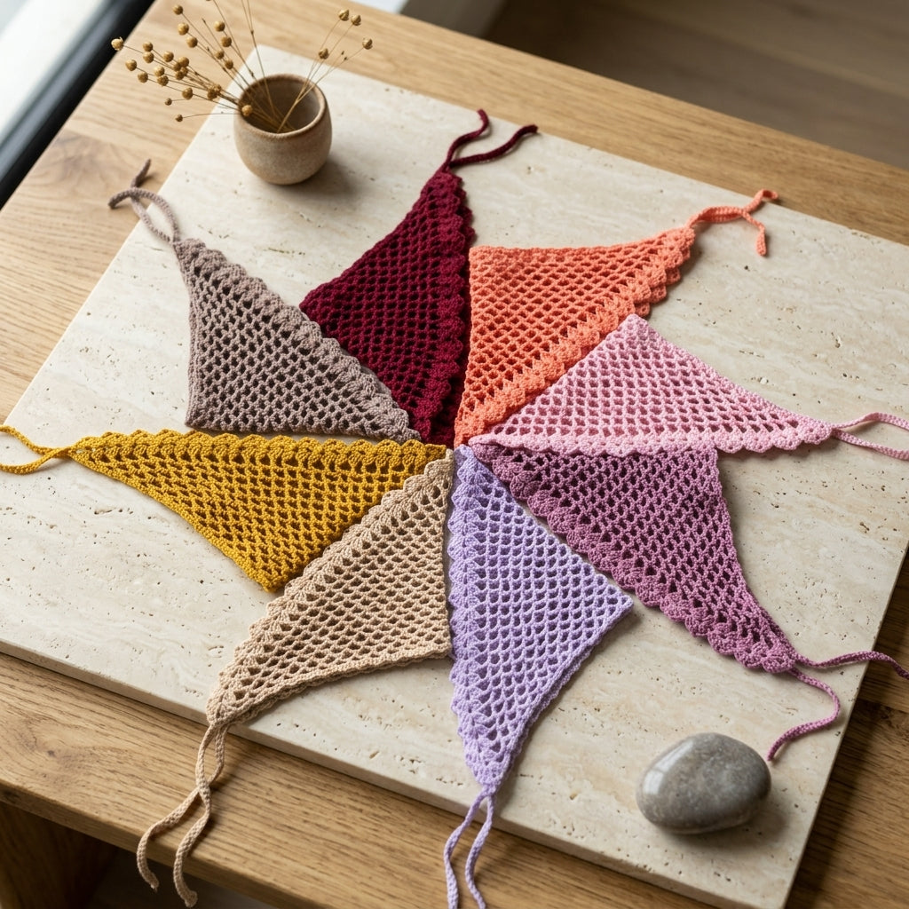 Mesh Hair Bandana | Beginner Crochet Pattern PDF
