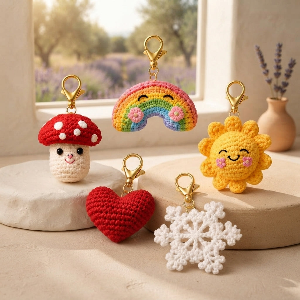 Mega 10 Crochet Keychain Patterns | PDF Bundle — Design 3