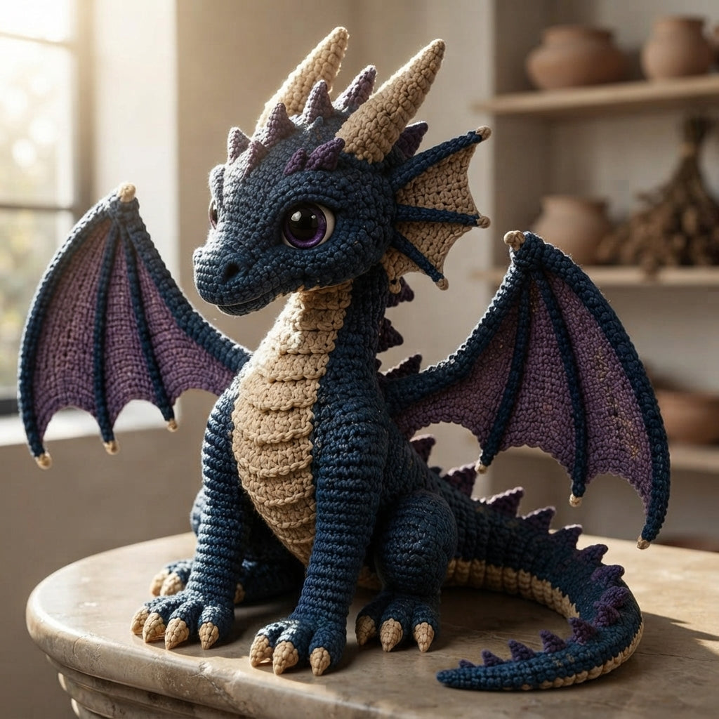 Handmade Realistic Dragon | Crochet PDF Pattern