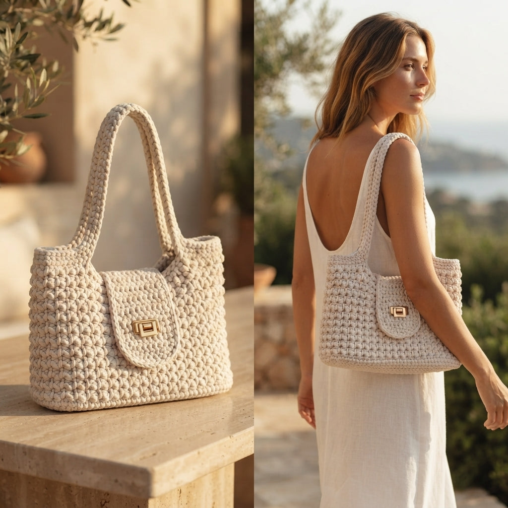 Purse Handbag Tote V7 | Crochet Pattern PDF