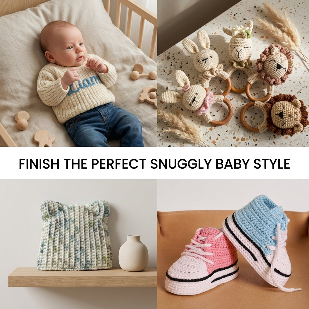 Sweater Personalized Name Baby Sweater | Crochet Pattern PDF