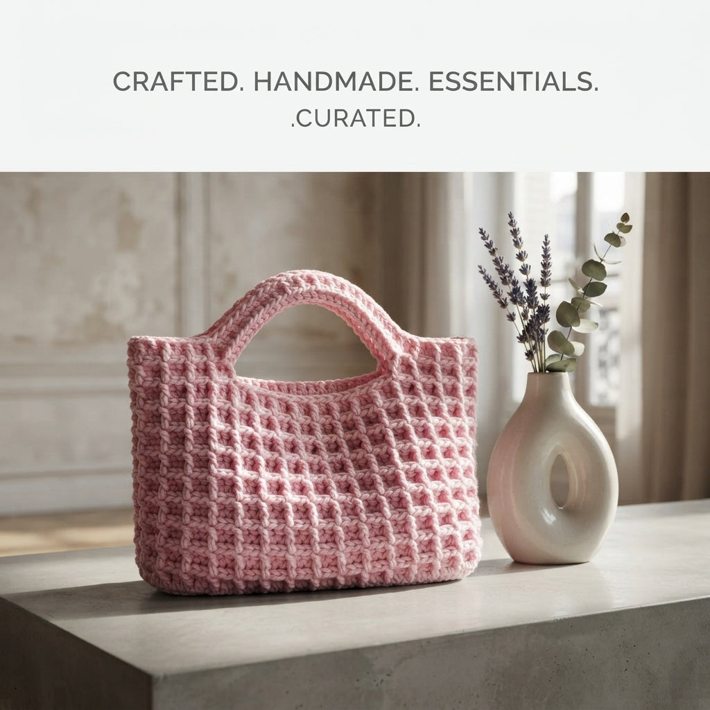Waffle Handbag Handbag | Crochet Pattern PDF