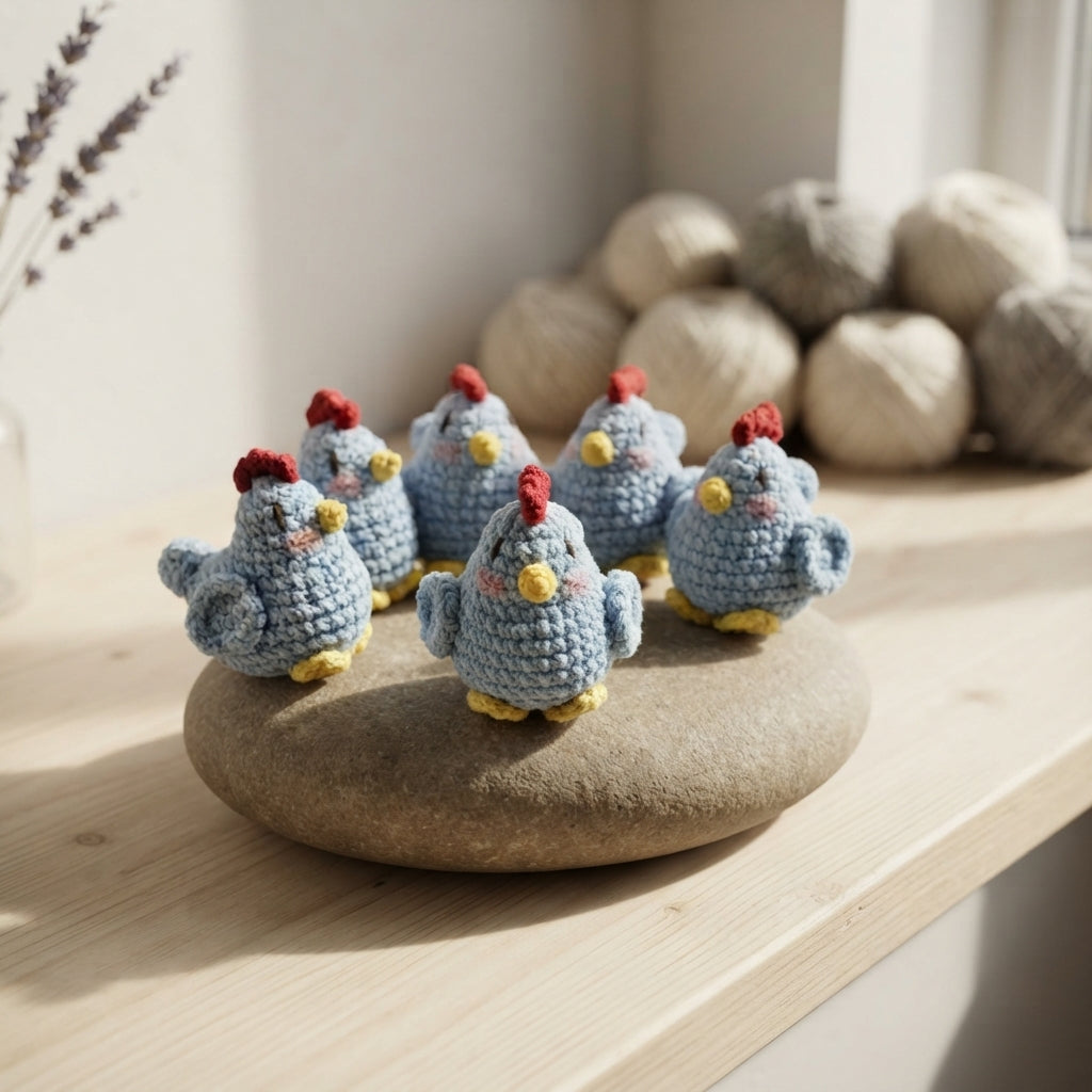 Handcrafted Chicken Keychain | Amigurumi PDF — Design 2