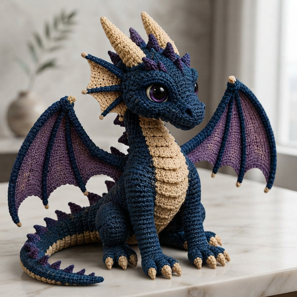 Handmade Realistic Dragon | Crochet PDF Pattern