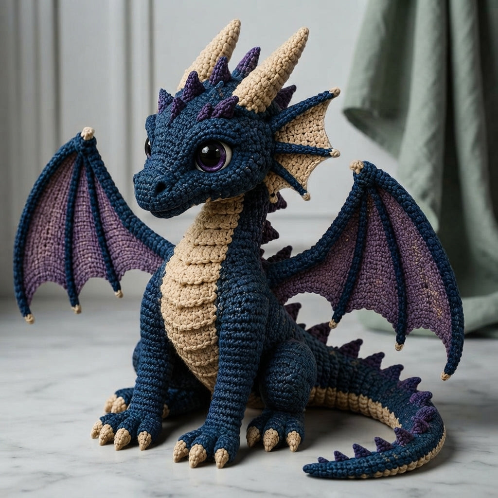 Handmade Realistic Dragon | Crochet PDF Pattern