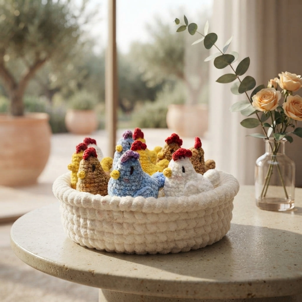 Handcrafted Chicken Keychain | Amigurumi PDF — Design 2