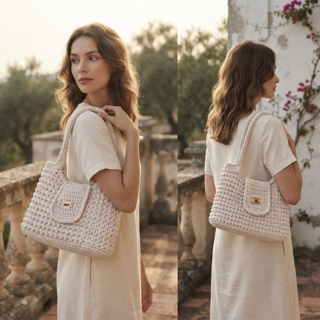 Purse Handbag Tote V7 | Crochet Pattern PDF