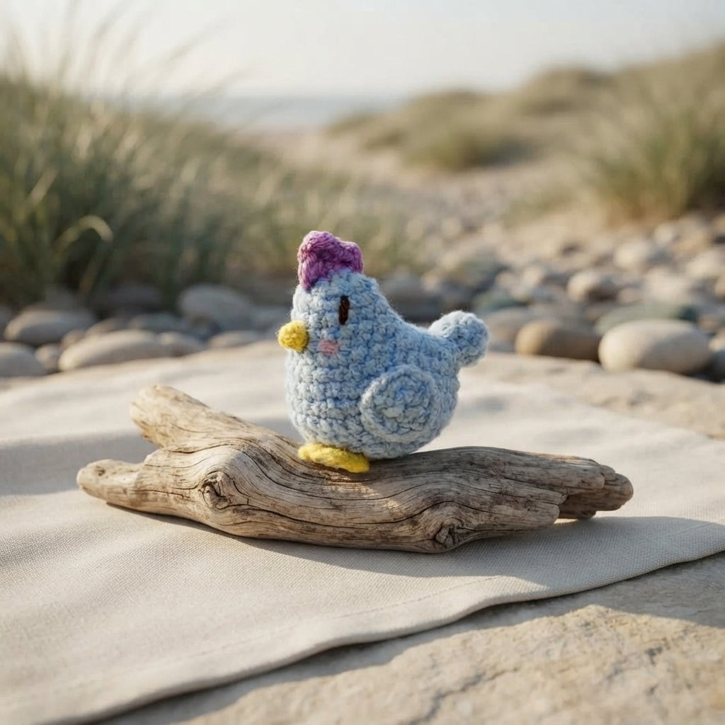 Handcrafted Chicken Keychain | Amigurumi PDF — Design 2