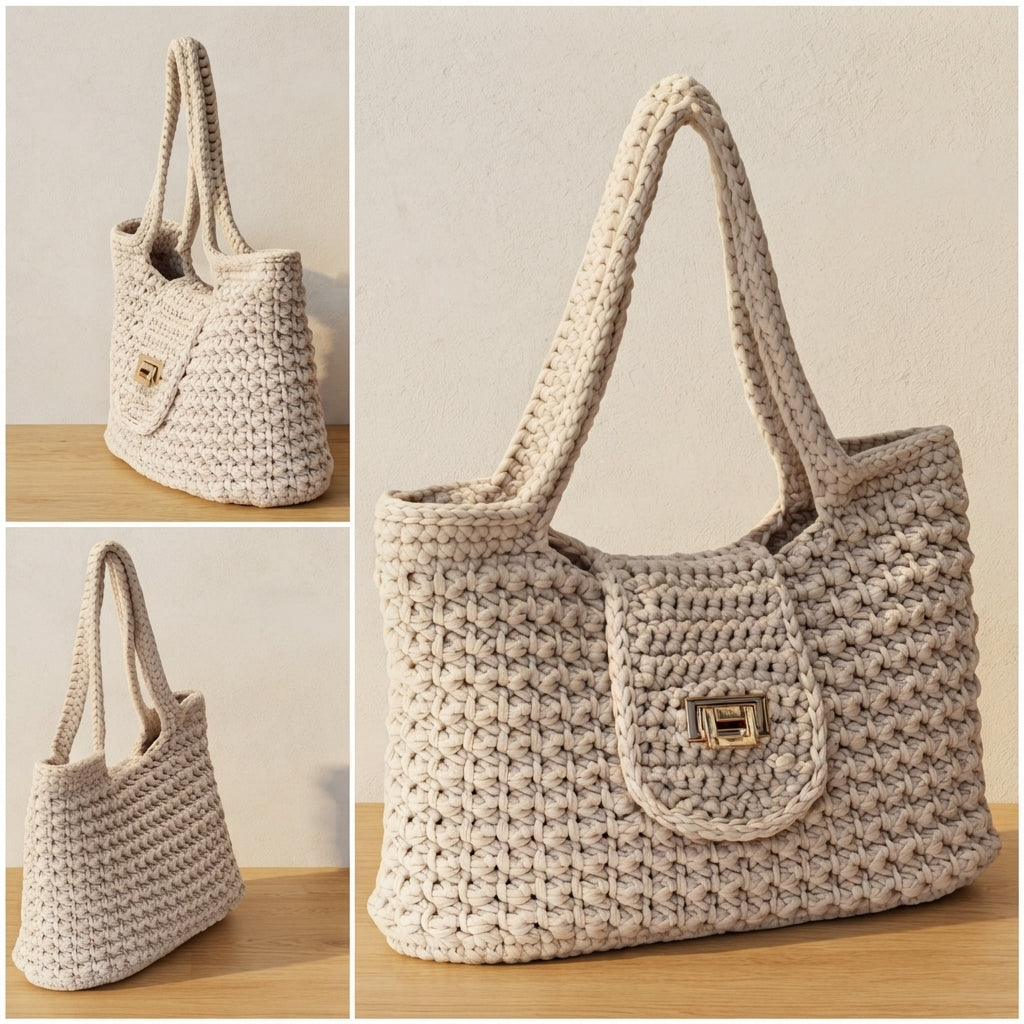 Purse Handbag Tote V7 | Crochet Pattern PDF