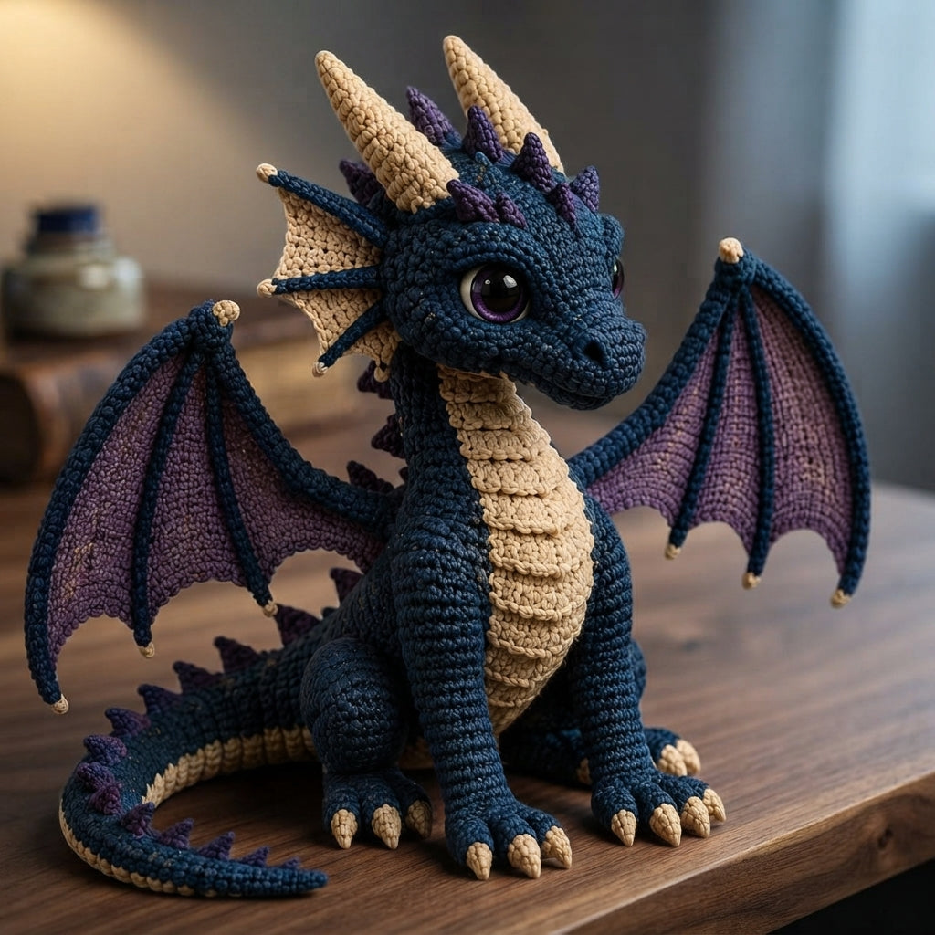Handmade Realistic Dragon | Crochet PDF Pattern