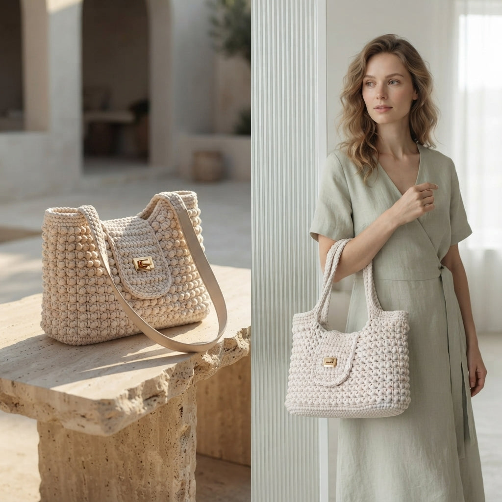 Purse Handbag Tote V7 | Crochet Pattern PDF