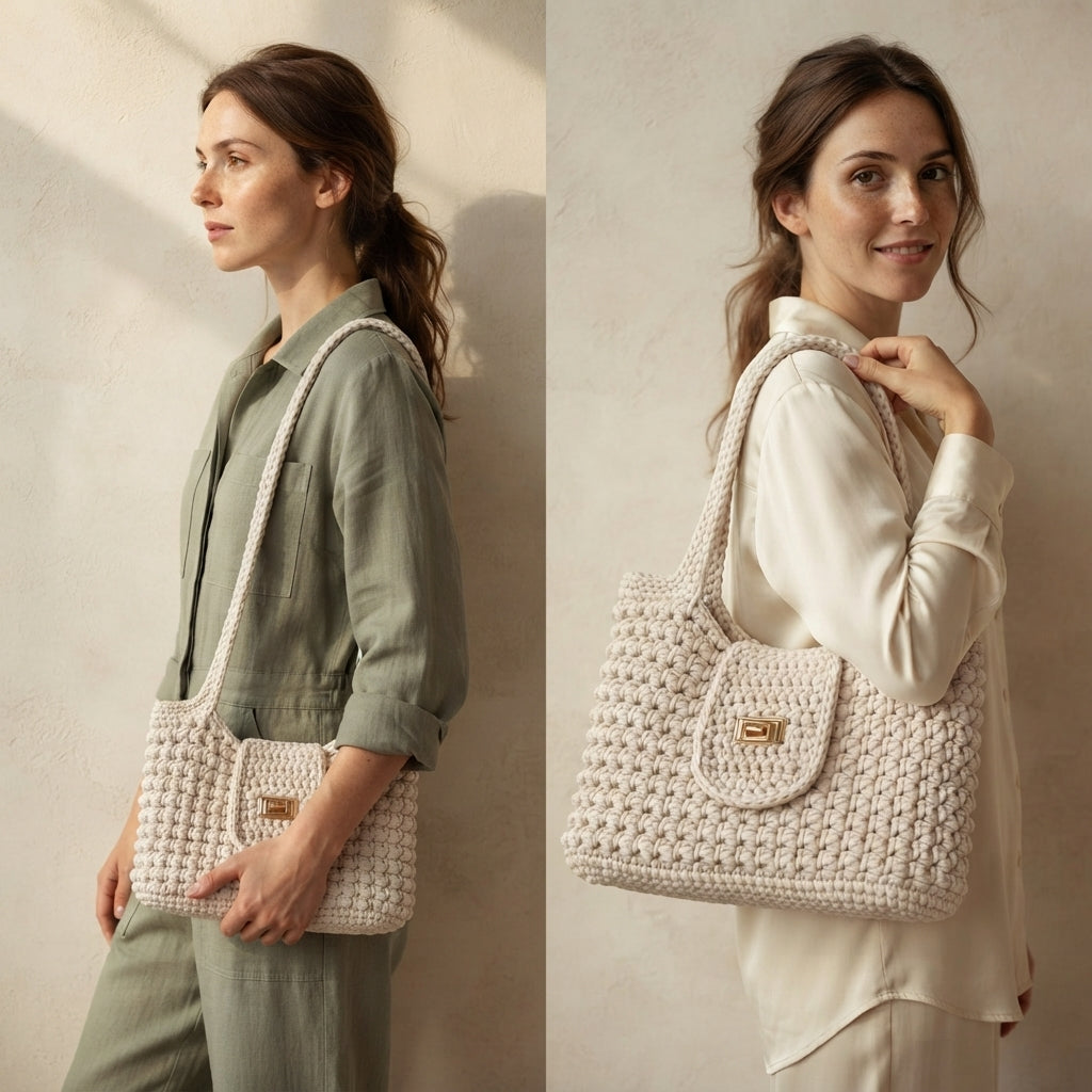 Purse Handbag Tote V7 | Crochet Pattern PDF