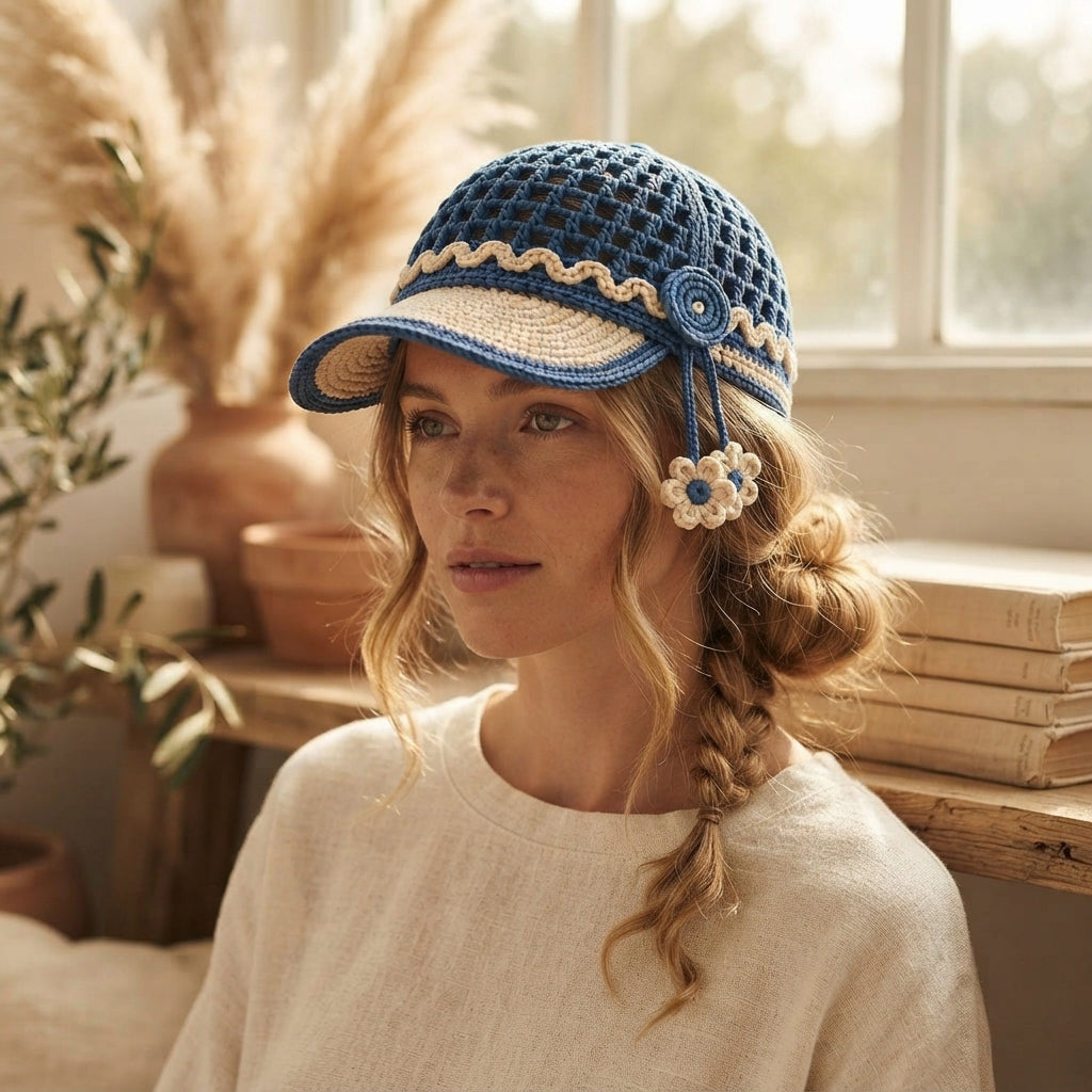 Modern Visor | Crochet Hat Pattern PDF — Design 2