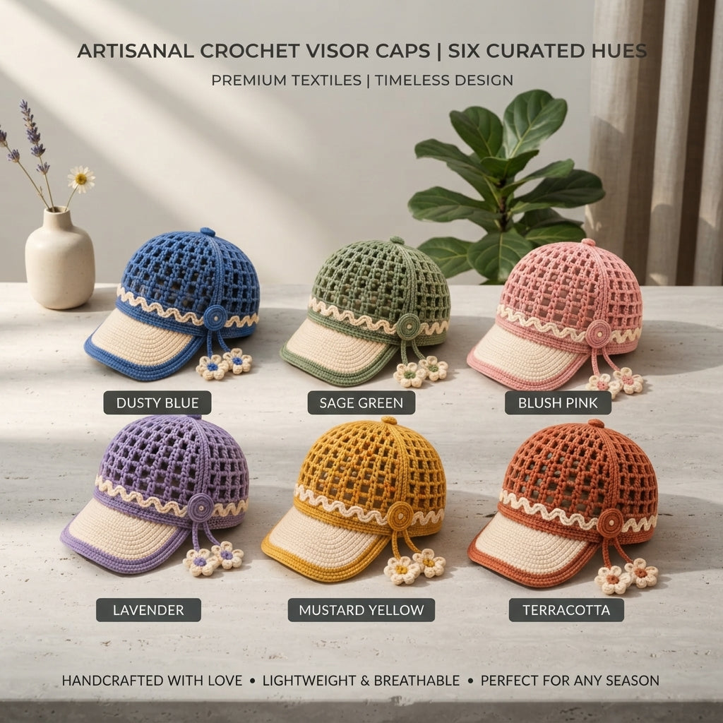 Modern Visor | Crochet Hat Pattern PDF — Design 2