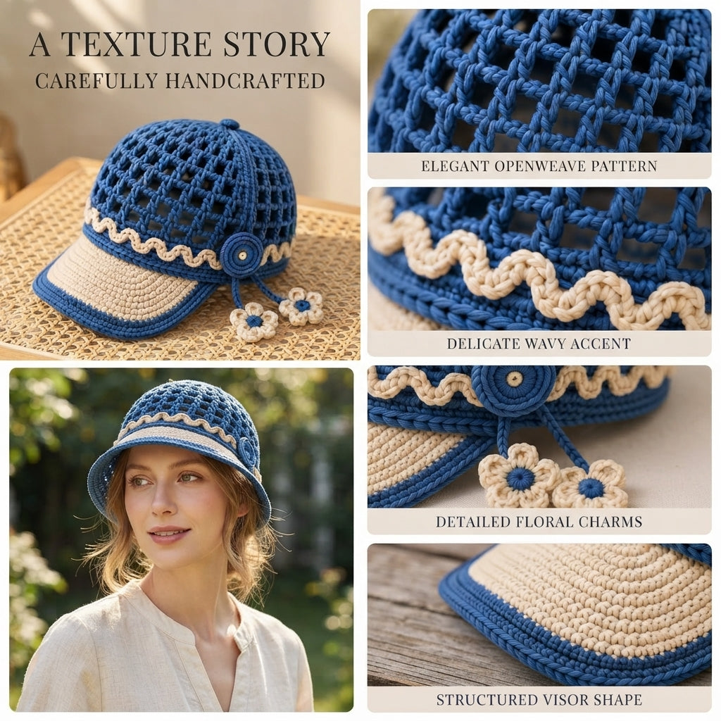 Modern Visor | Crochet Hat Pattern PDF — Design 2