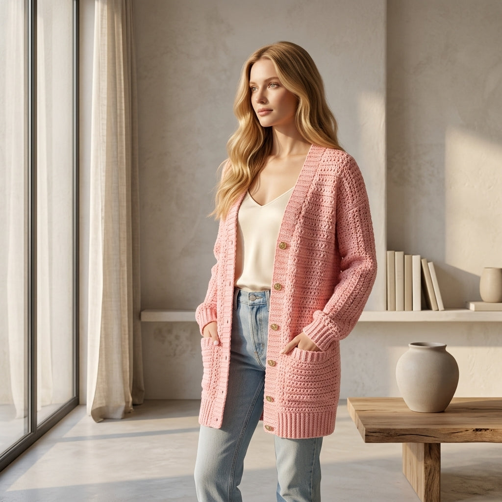 Star Stitch Baby Cardigan Star Stitch v3 | Crochet Pattern PDF