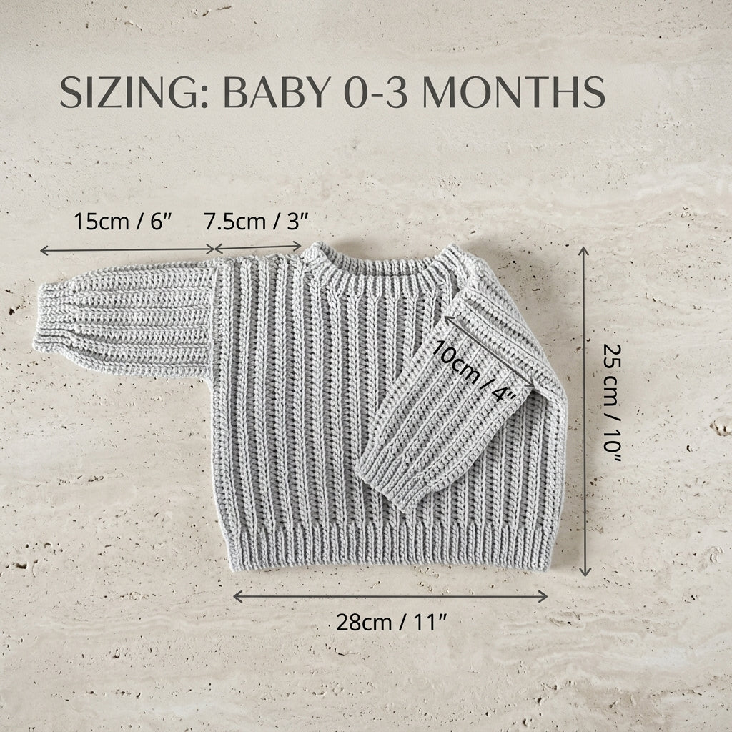 Sweater Personalized Name Baby Sweater | Crochet Pattern PDF