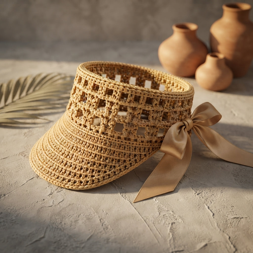 Trendy Sun Visor | Crochet Visor Pattern — Design 13