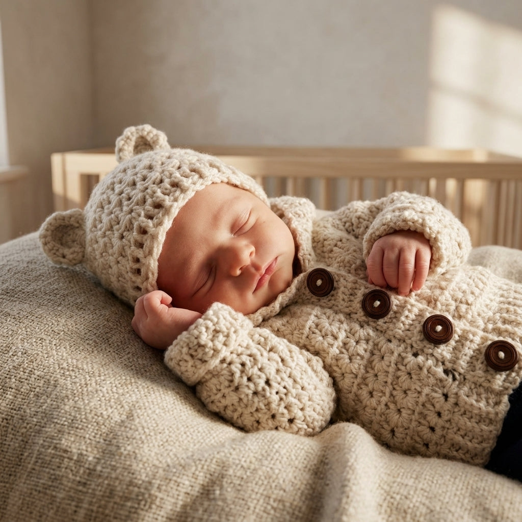 Star Stitch Baby Cardigan Star Stitch v3 | Crochet Pattern PDF