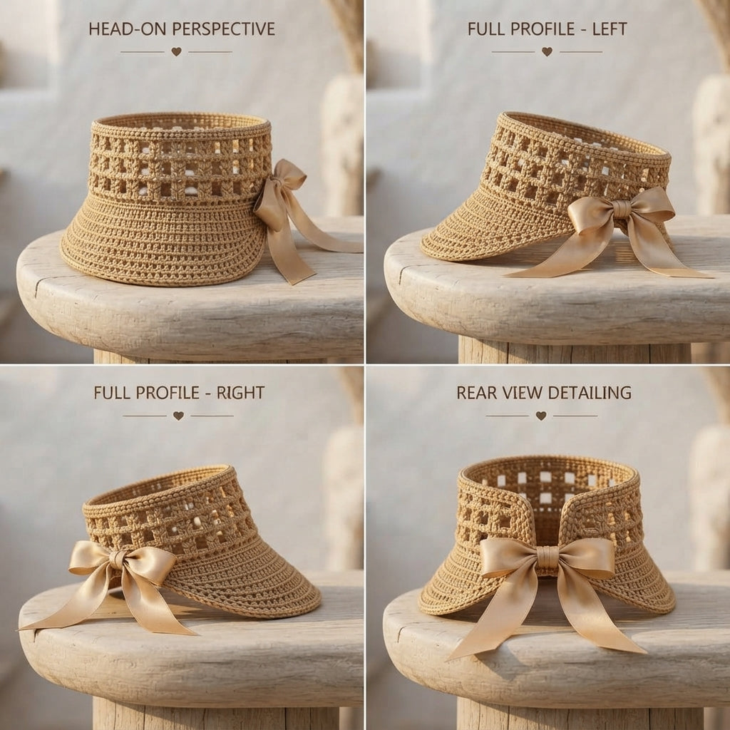 Trendy Sun Visor | Crochet Visor Pattern — Design 13