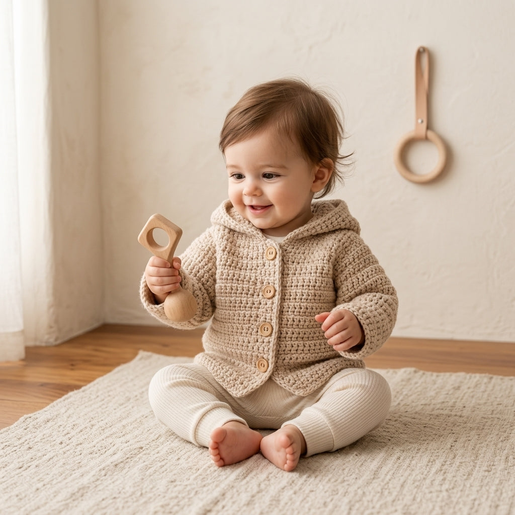 Bear Ears Baby Hoodie Bear Ears v4 | Crochet Pattern PDF