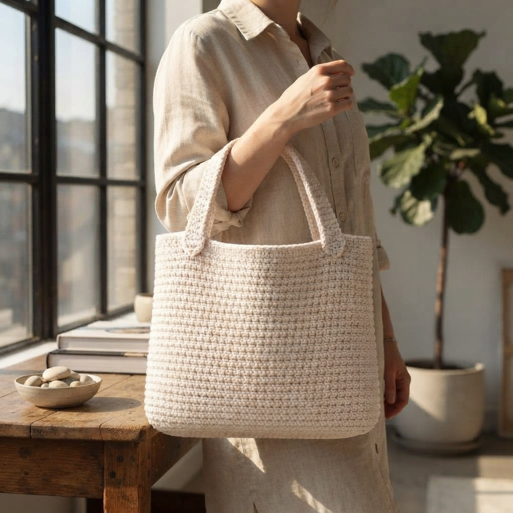 Shoulder Bag Boho Tote V7 | Crochet Pattern PDF